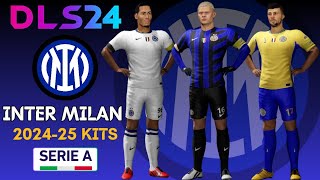 DLS 24 KITS INTER MILAN 202425 ⚫🔵  Dream league soccer 2024 [upl. by Nolte]