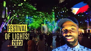 FESTIVAL OF LIGHTS 2023 at Ayala Triangle Gardens Makati  Philippines Vlog 🇵🇭 [upl. by Enelyam293]