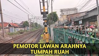 PEMOTOR LAWAN ARAH TUMPAH RUAH TANPA KERETA DELAPAN MENIT SAJA TERNYATA TAK BISA V [upl. by Aihsekel]