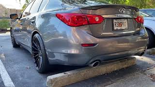 Infiniti Q50 30T Muffler Delete Cold Start LOUD [upl. by Endres]