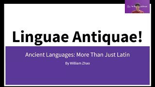 Ancient Languages More Than Just Latin [upl. by Caralie]