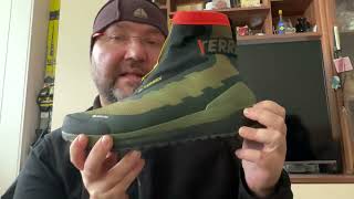 adidas Terrex Free Hiker ColdRdy Hiking Boots unboxing overview and try on [upl. by Galanti]