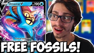 We Have Lugia VSTAR At Home Omastar V Deck FREE FOSSILS Silver Tempest PTCGO [upl. by Alguire]