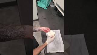 how to put on sterile gloves Dr Greenlaw style [upl. by Mcquade]