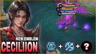 Cecilion Best Build And Emblem  One Hit Kill  Build Top 1 Global Cecilion  MLBB [upl. by Boeschen343]