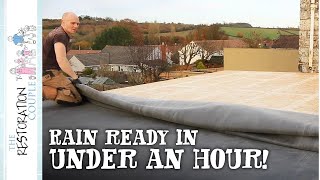 How To Fit An Epdm Roofing Rubber Membrane [upl. by Duyne956]