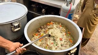 Beef Pulao Recipe  Making 50KG Beef Pulao  Hyderabadi Beef Pulao  Street Food Pakistan [upl. by Orfurd588]