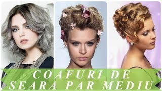 Modele coafuri de seara par mediu 2018 [upl. by Natty429]