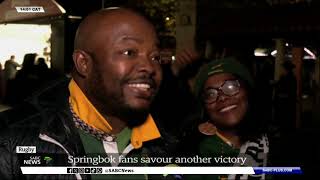 Rugby  Boks fans celebrate another victory over England [upl. by Croix]