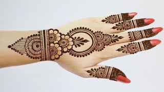 Latest Stylish Backhand Mehndi design Simple Mehandi design Henna Mehndi designsMehandi ka design [upl. by Lanor]