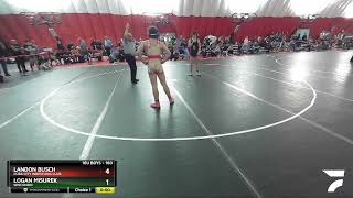 160 Lbs Quarterfinal  Logan Misurek Wisconsin Vs Landon Busch Cuba City Wrestling Club 34f1 [upl. by Nycila]