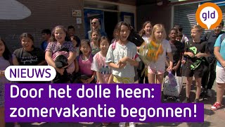 Basisscholieren luiden hard joelend de zomervakantie in [upl. by Petunia]