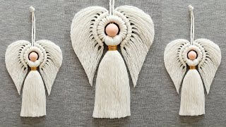 DIY ANGEL en MACRAME paso a paso  DIY Macrame Angel Tutorial Step by Step [upl. by Launam]