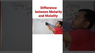 Difference between Molarity and Molality [upl. by Maurilia700]