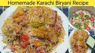 Famous Karachi Biryani Recipe By village fantacy  Authentic Degi Biryani  Chicken Biryani Recipe [upl. by Lledo]