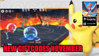 Master Legend New Giftcodes November  Pokemon RPG Android [upl. by Novahs]