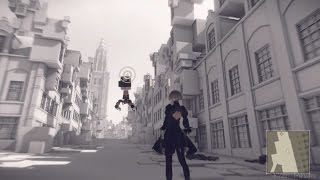 NierAutomata  Route A Copied City 複製された街 [upl. by Treb]