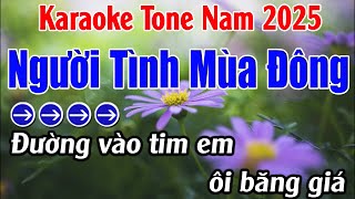 Người Tình Mùa Đông Karaoke  Tone Nam Karaoke Lan Anh  Beat Mới [upl. by Halsey]