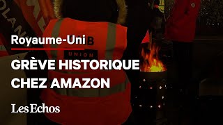 Grève historique d’employés d’Amazon au RoyaumeUni [upl. by Sugden820]