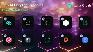 Trending AI cryptocurrencies by LunarCrush AltRank™ [upl. by Ahc551]