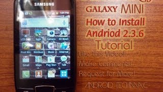 How to Install Android 236 on Samsung Galaxy Mini Upgrade  In less than 3 minutes [upl. by Mashe473]