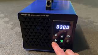 New ONAMOR Digital Ozone Generator 30000mgh Full Review How To Remove smoke pet car odors etc [upl. by Dimo]