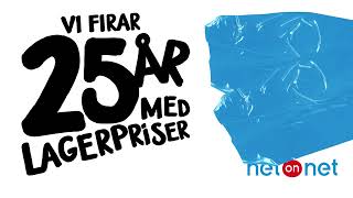 NetOnNet firar 25 år med lagerpriser [upl. by Enilrae]