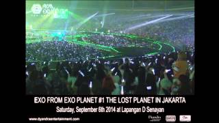 EXO GREETING  THE LOST PLANET in JAKARTA [upl. by Ettevey]