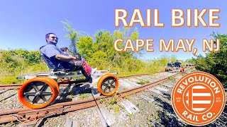 Rail Bike in Cape May NJ 360 VR RailBike capemay [upl. by Bratton599]