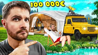 ON FAIT DU CAMPING AVEC 100 000€ DE BUDGET [upl. by Aloysia]