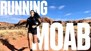 My Biggest Solo Adventure Yet  Trail Running in Moab UT  Trail Running Vlog [upl. by Cire]