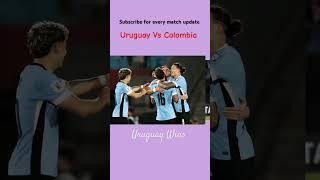 Uruguay Vs Colombia  World Cup Qualifier Football Match football fifa worldcup sports [upl. by Bolger]