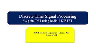 8 Point DFT using radix2 DIF FFT with scientific calculator [upl. by Sitsuj]