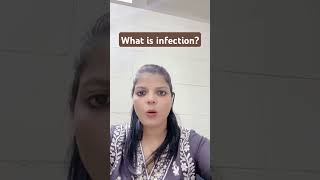 what is infection  microbiology immunity science biology explore trending youtubeshorts [upl. by Kris]