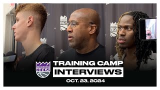 Keon Ellis Kevin Huerter amp Coach Brown  Practice Interviews 102324 [upl. by Anilra821]