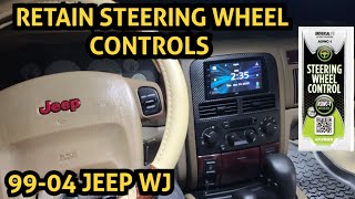 How to Hook up Steering Wheel Controls for Axxess ASWC1 on a 19992004 Jeep Grand Cherokee WJ [upl. by Nnayd]