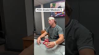 Did the dealer do this correctly🧐pokerist poker fypage skit [upl. by Windzer728]