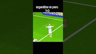 argentina vs peru 10 🔥🔥efootball efootball2024 gaming messi argentina peru today shorts [upl. by Shyamal]