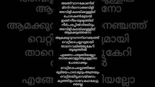 ARM  Angu Vaana Konilu Song Lyrics [upl. by Winfield]