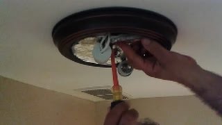 How To Install A New Ceiling Light Fixture  Step By Step  D I Y [upl. by Adnahsal410]