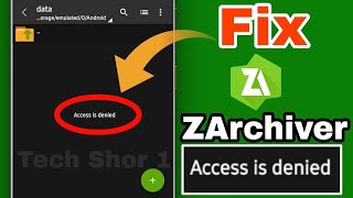 FIX ACCESS IS DENIED IN Z ARCHIVER  First time on youtube 100 working bgmi z archiver error [upl. by Sanborn840]