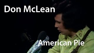 Don McLean  American Pie  Live 1971 Restored [upl. by Gittle]