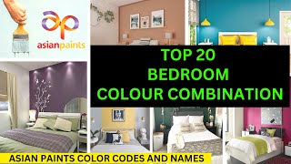 ASIAN PAINTS COLOUR COMBINATION FOR BEDROOM ASIAN PAINTS COLOUR NAME AND CODES  bedroom colour [upl. by Jenilee]