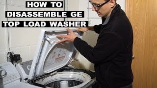 How to Take Apart a GE Topload Washer [upl. by Ydospahr]