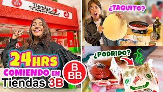 24 HORAS COMIENDO EN TIENDAS 3B🔴 ¡No fue BARATO ¿COMIDA PODRIDA 🤮  Conny Merlin [upl. by Eelir]