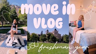 College Dorm Move in Day  USU  freshman year vlog [upl. by Rochus]