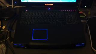 Alienware m17x Keyboard Lights Music Visualizer [upl. by Daven]