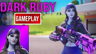 New Dark Ruby Skin Gameplay Fortnite [upl. by Parthen]