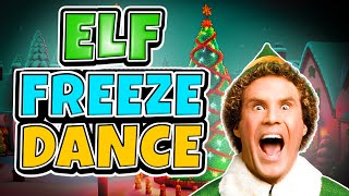 Elf Freeze Dance ❄️🎶 Christmas Brain Break ❄️ Winter Just Dance ❄️ Go Noodles For Kids [upl. by Hull]