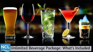 NCL Unlimited Beverage Package  Whats Included amp Whats Not [upl. by Adorl]